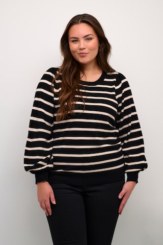 Pull-over 'Miana' KAFFE CURVE en noir : devant