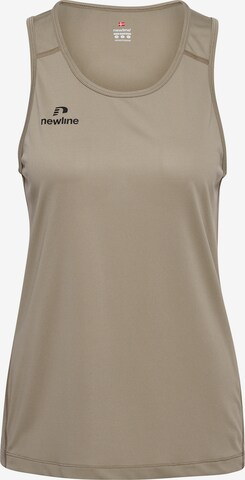 T-shirt fonctionnel 'BEAT SINGLET' Newline en marron : devant