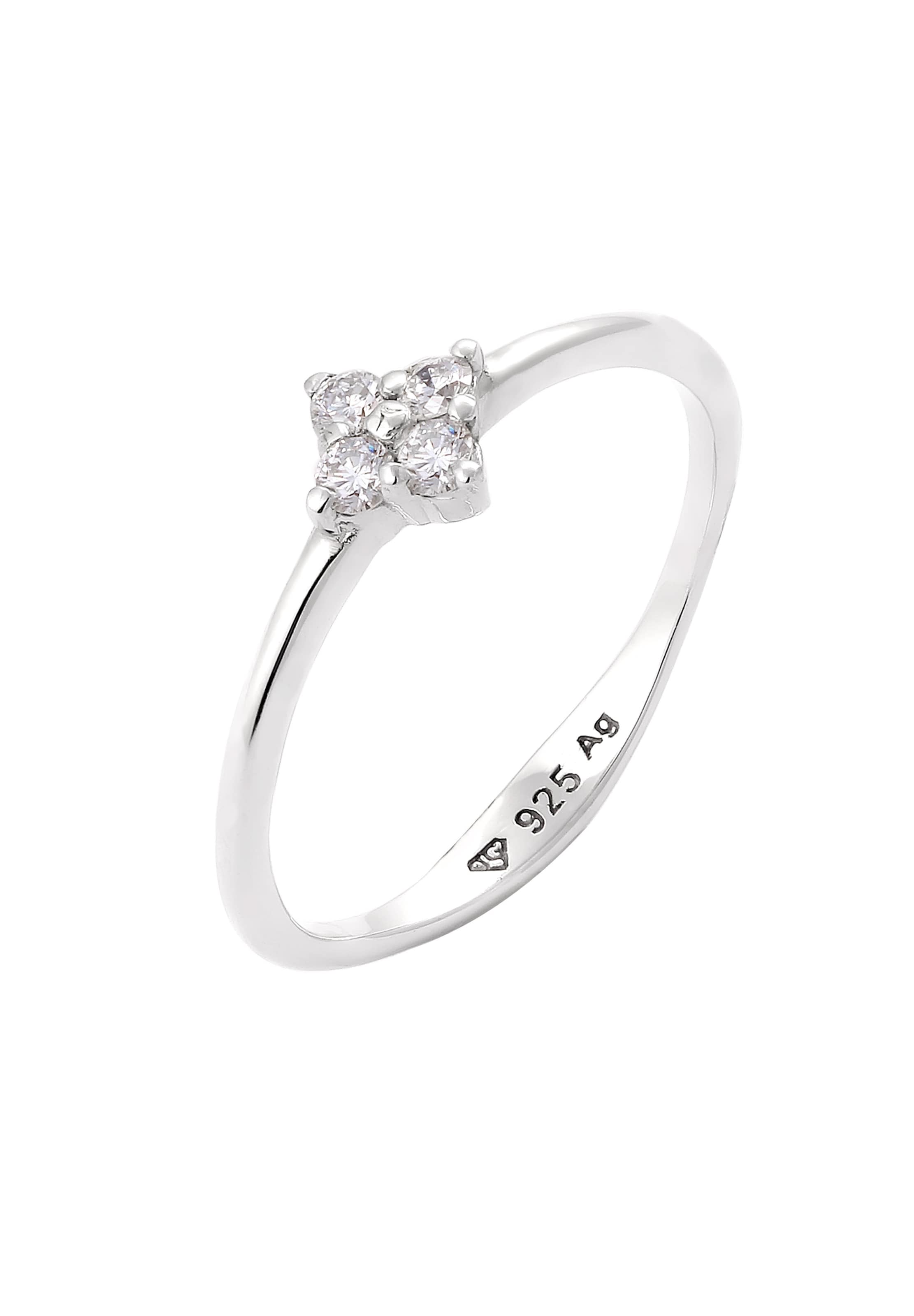 Elli DIAMONDS Ring in Zilver: voorkant