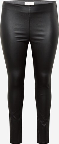 Coupe slim Leggings 'CROCK' ONLY Curve en noir : devant