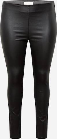 ONLY Curve - Slimfit Leggings 'CROCK' en negro: frente