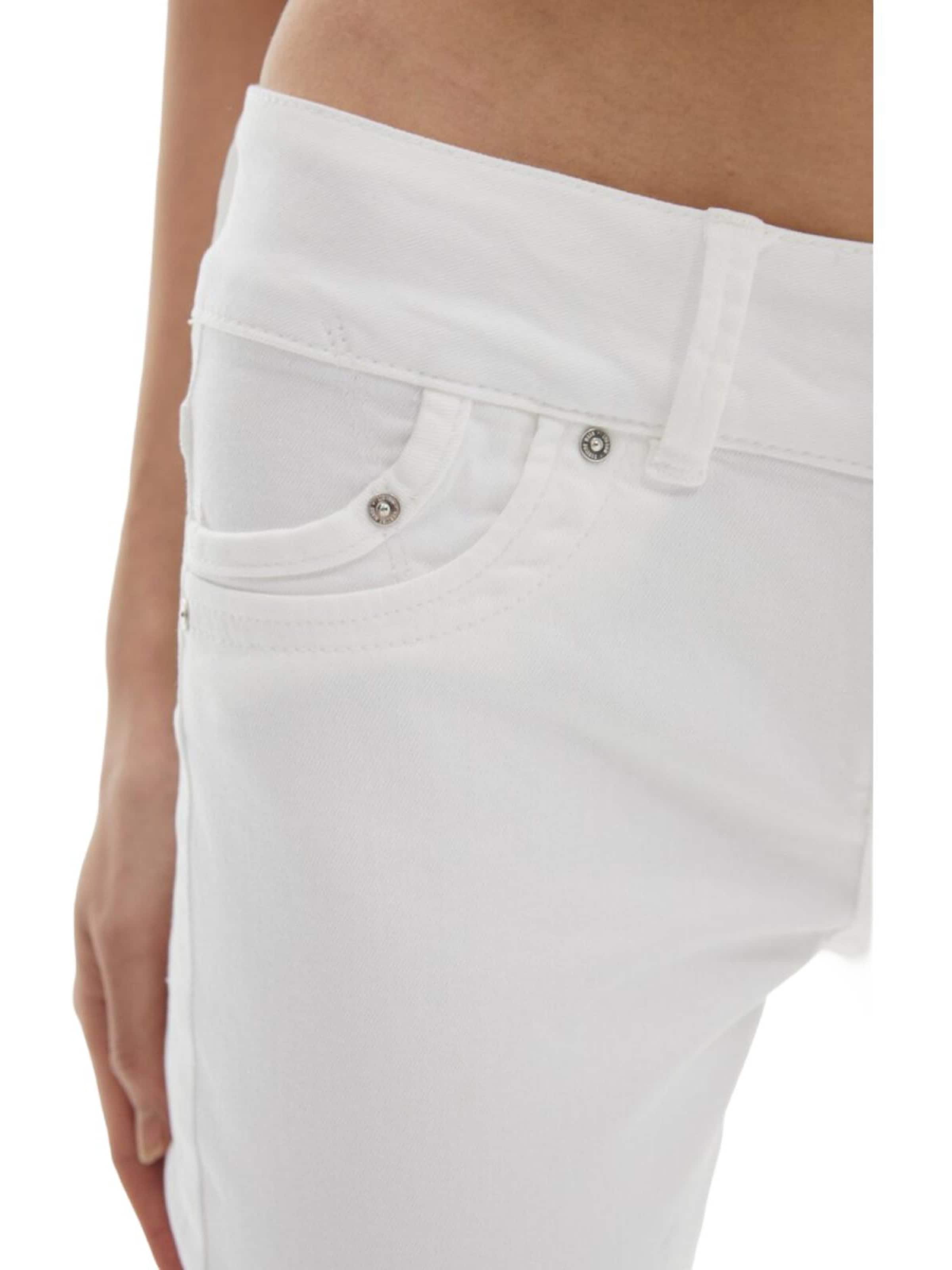 LTB Jeans - Slimfit Vaquero 'LTB Jeans Molly Skinny Leg Mid Waist Jeanshose' en blanco
