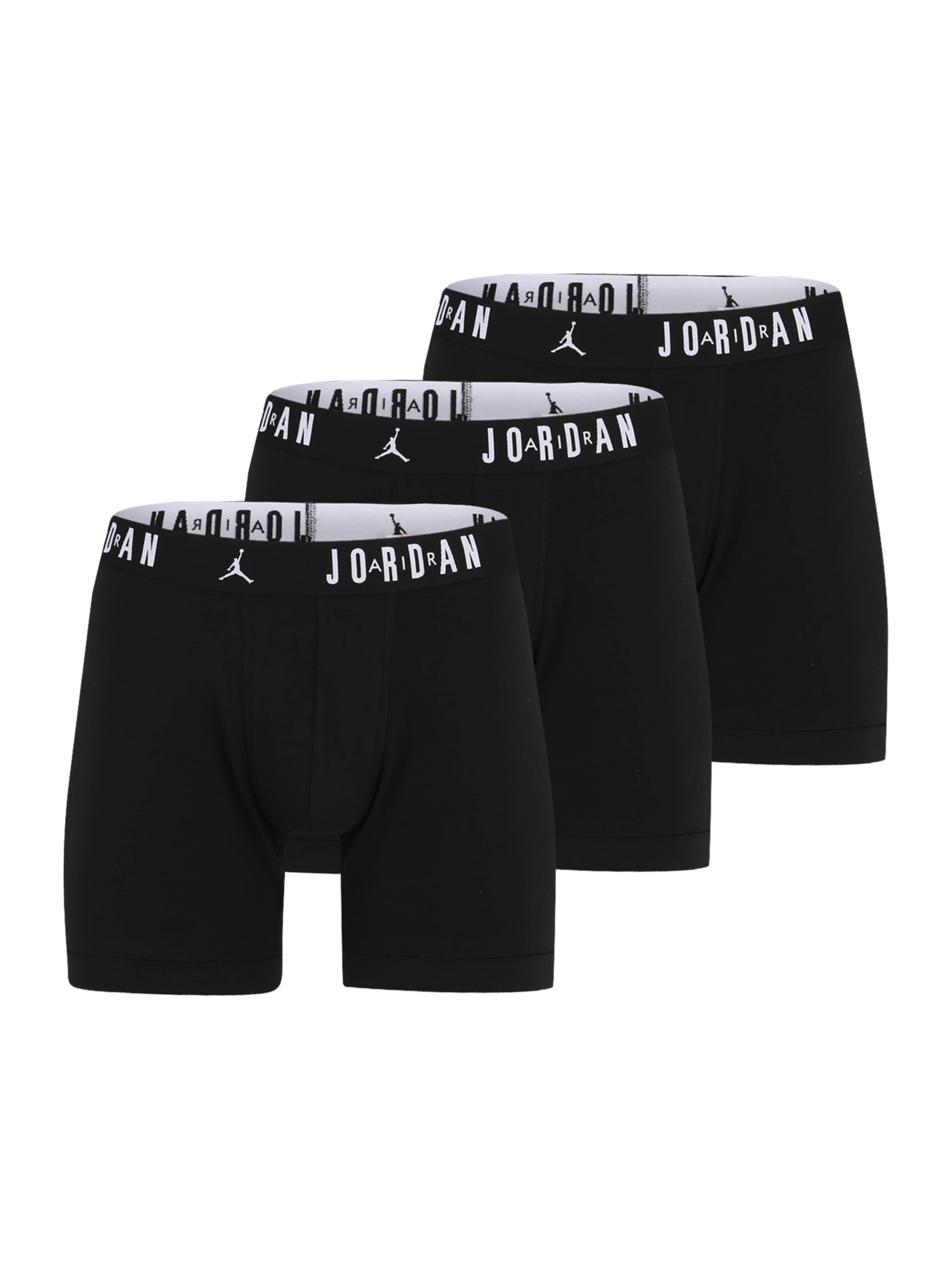 melns Jordan Bokseršorti 'Flight': no priekšpuses