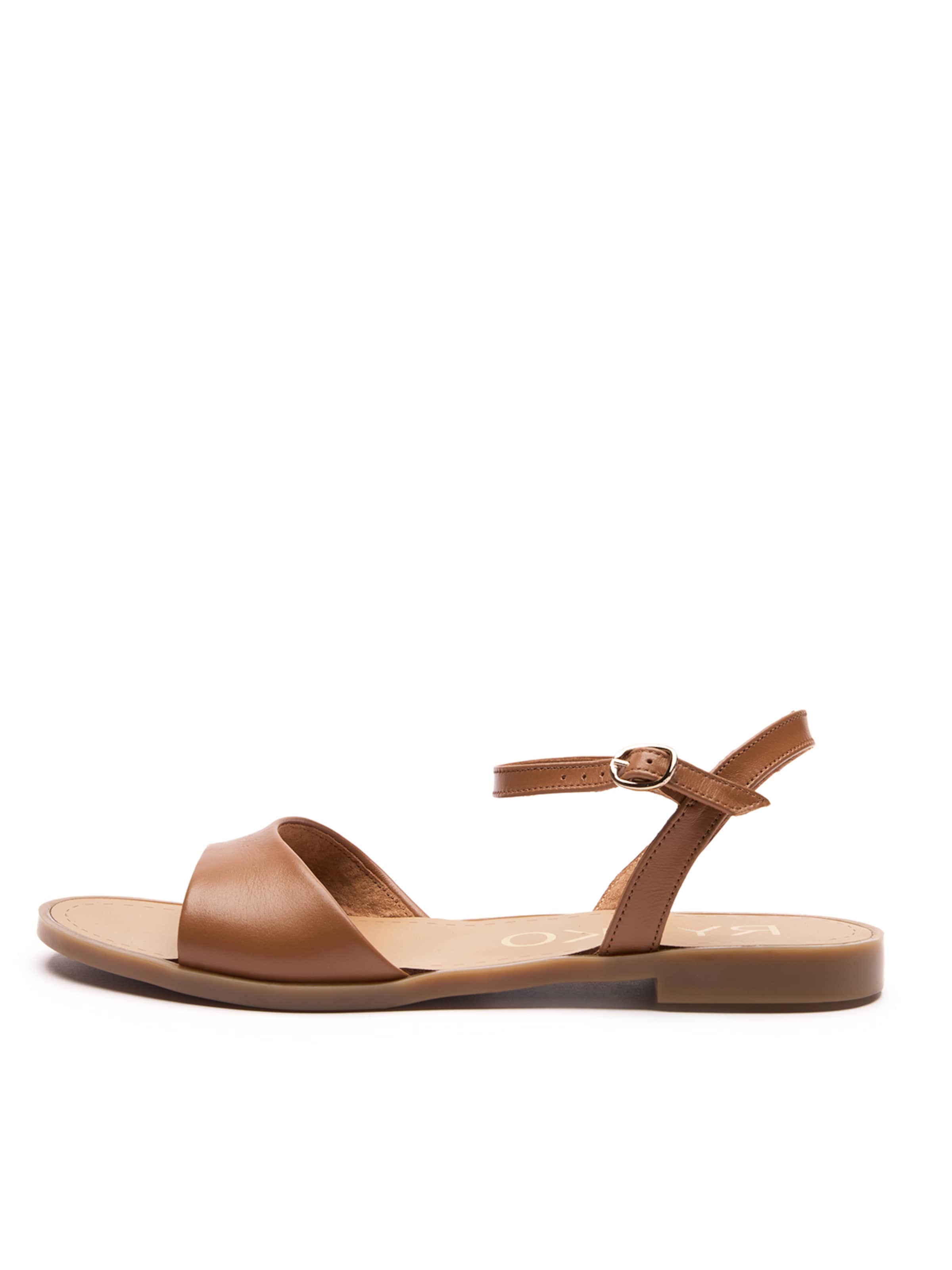 RYŁKO Σανδάλι με λουράκια σε καφέ: μπροστά