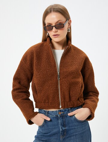 Koton Between-season jacket in Brown: front
