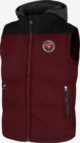 Gilet de sport 'Skien' normani en rouge