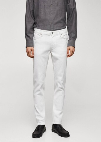 Regular Jeans 'Janl' de la MANGO MAN pe alb