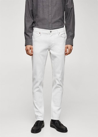 MANGO MAN Slim fit Jeans 'Jan' in White: front