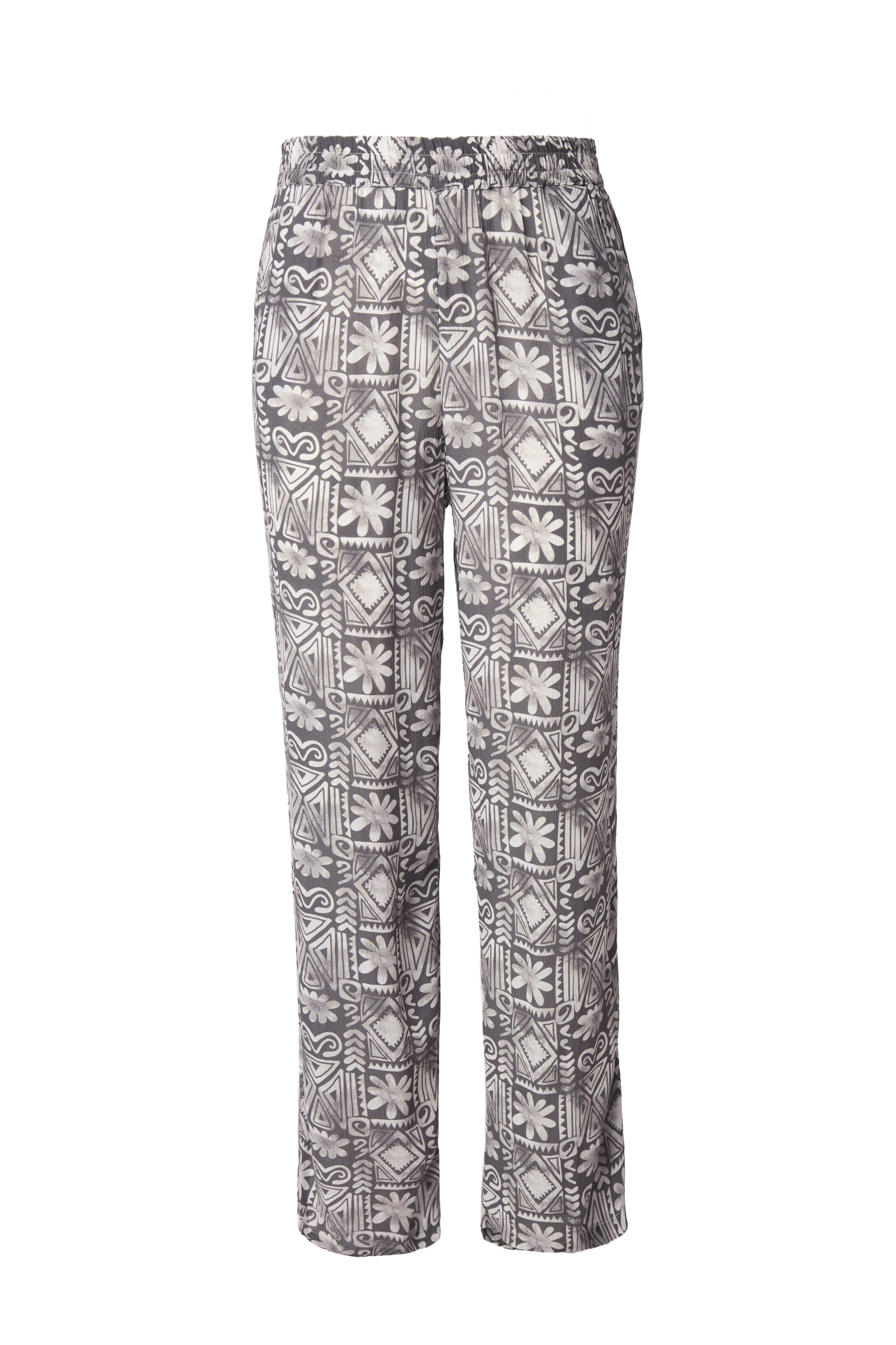 Ulla Popken Hose in Grau: Vorderseite