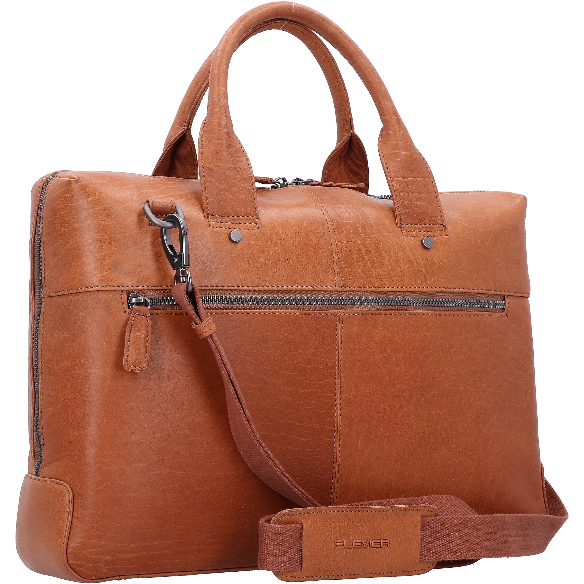 Plevier Document Bag in Brown