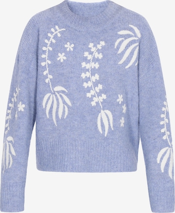 IZIAŠiroki pulover - ljubičasta boja: prednji dio