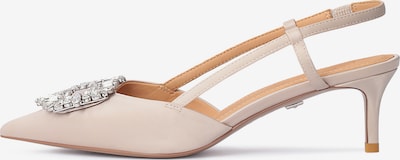Kazar Zapatos con plataforma en beige claro / plata, Vista del producto