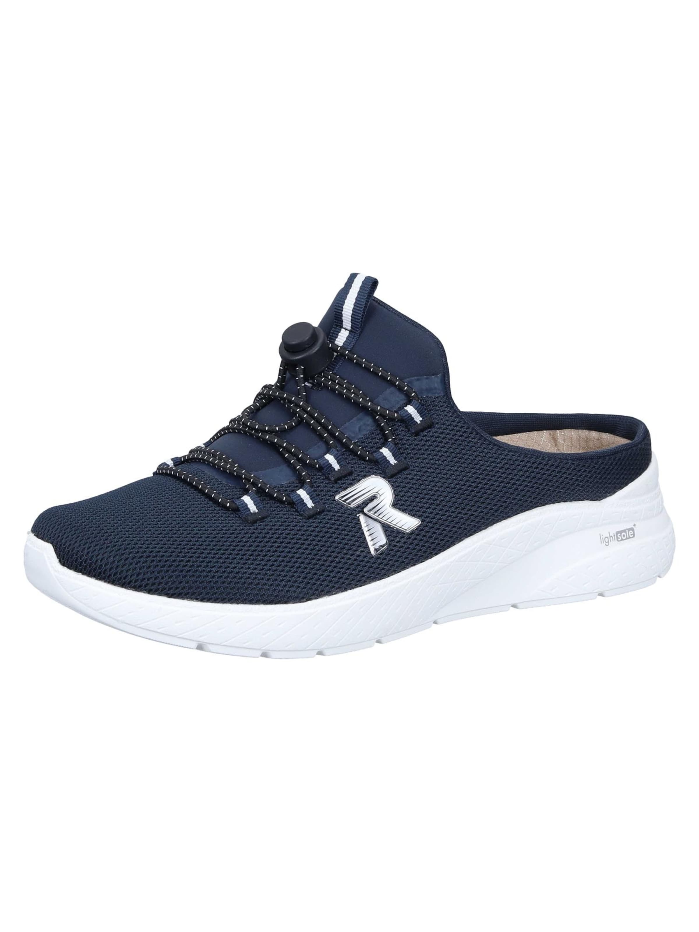 Rieker Clogs 'Basic' in Blue: front