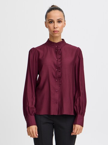 ICHI Bluse 'IH KARLANI' in Rot: Vorderseite