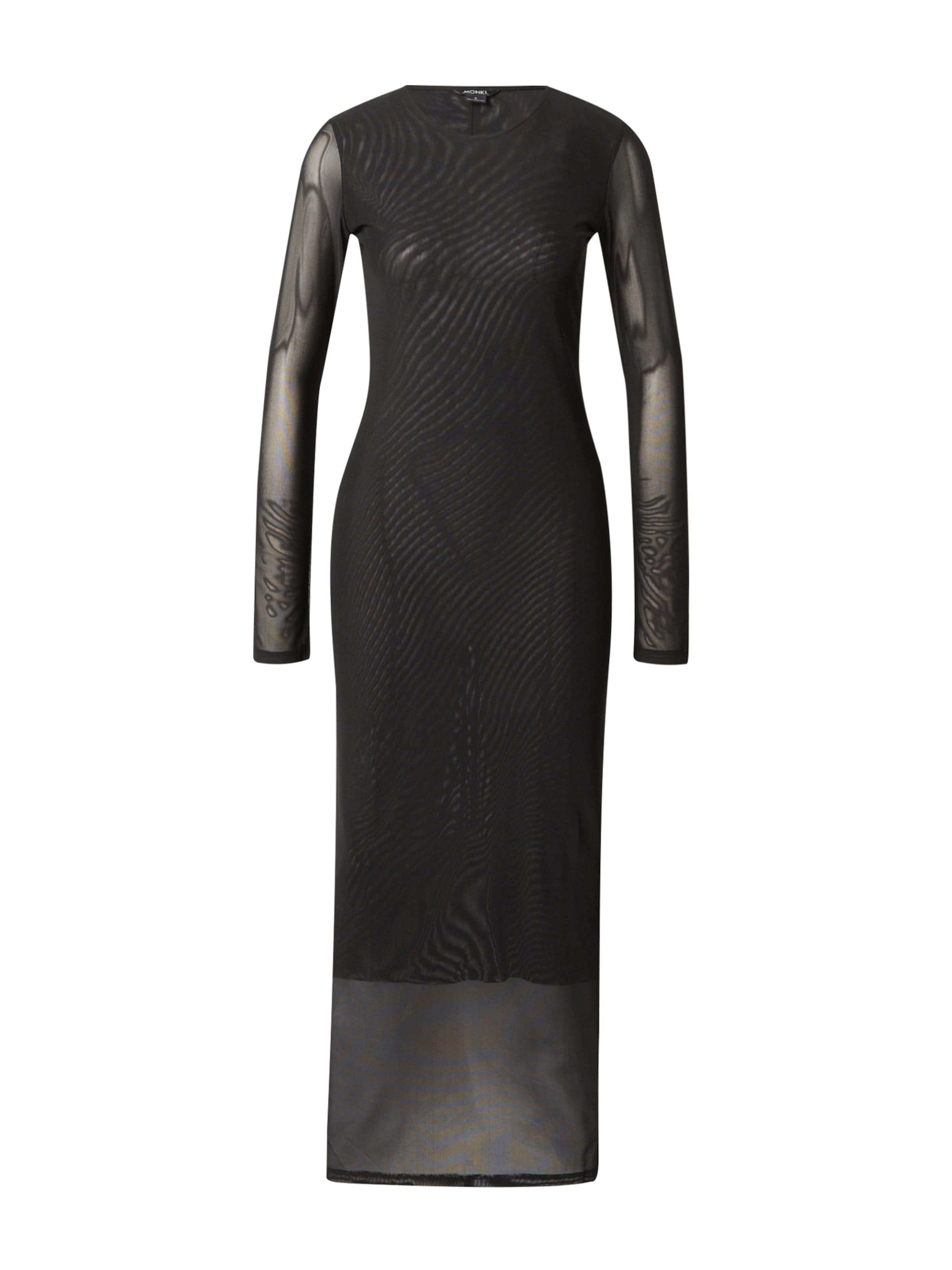 Rochie de la Monki pe negru: față