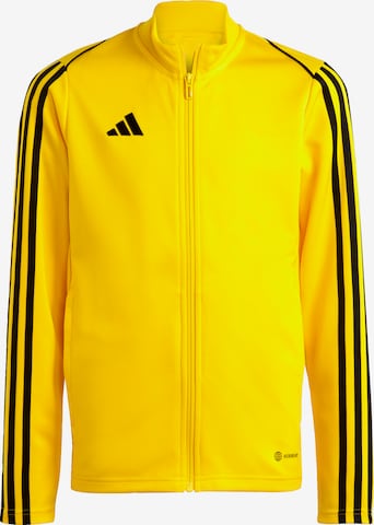 ADIDAS PERFORMANCE Athletic Jacket in Yellow: front