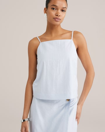 WE Fashion Top in Blue: front