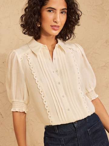 Camicia da donna di love & roses in beige