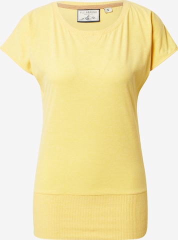 Fli Papigu T-Shirt 'Schnitzel' in Gelb: predná strana