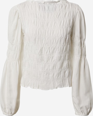 Cream Bluse 'Henva' i hvid: forside