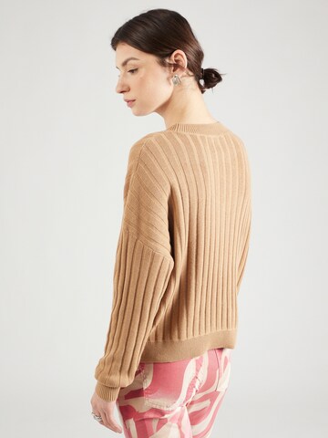 QS Pullover in Braun