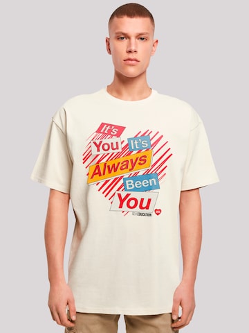 F4NT4STIC T-Shirt 'Sex Education It's Always You Netflix TV Series' in Beige: predná strana