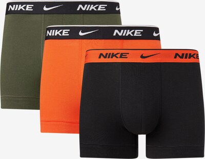 NIKE Boxershorts in dunkelgrün / orange / schwarz, Produktansicht