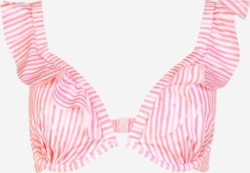 Hunkemöller T-shirt Bikini Top 'JULIA' in Pink: front