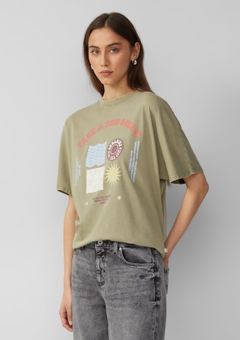 QS T-Shirt in Grün: Vorderseite