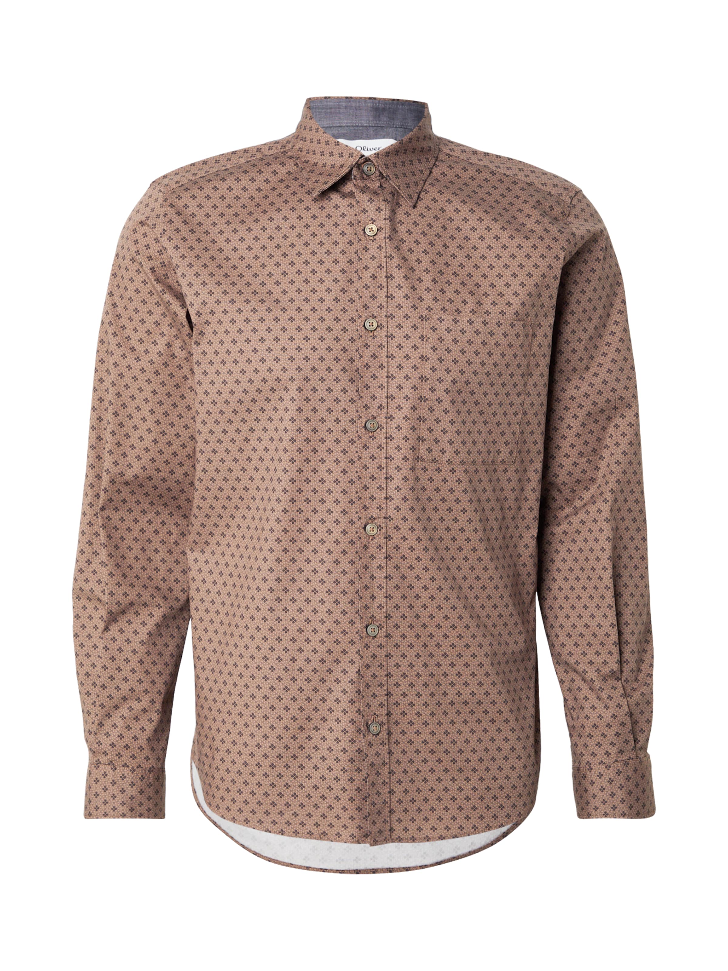 Regular fit Camicia di s.Oliver in marrone: frontale