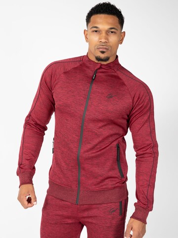 Gorilla Wear Sweat jacket in Red: front