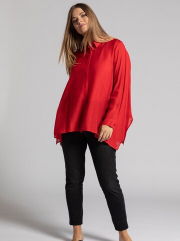 Camicia da donna di Ulla Popken in rosso