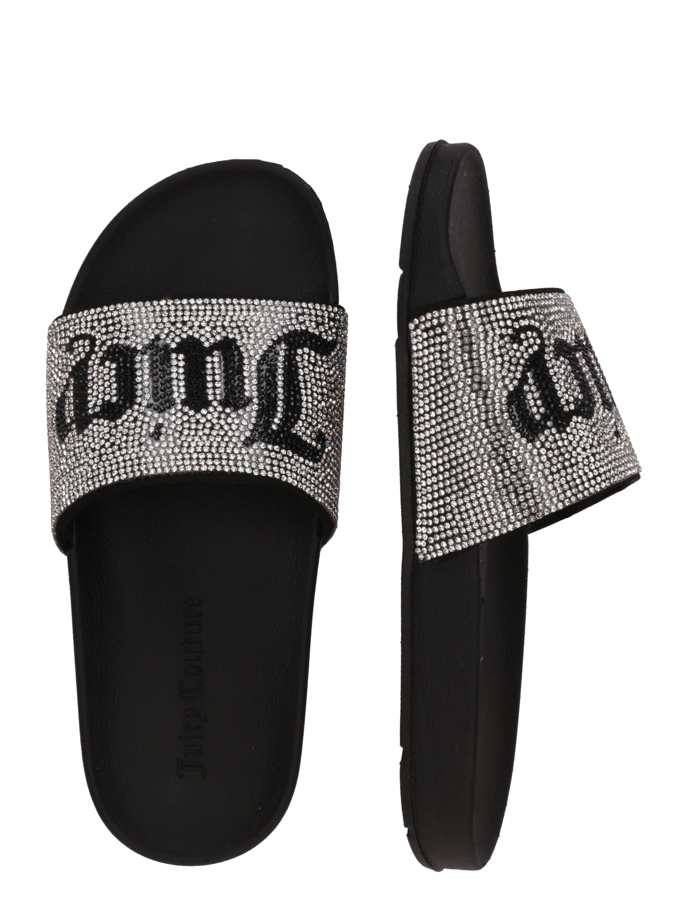 Juicy Couture Muiltjes in Grijs: zijkant