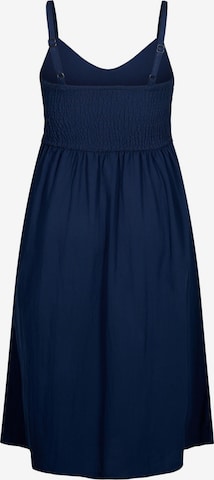 Zizzi Φόρεμα 'VMACY' σε μπλε: μπροστά
