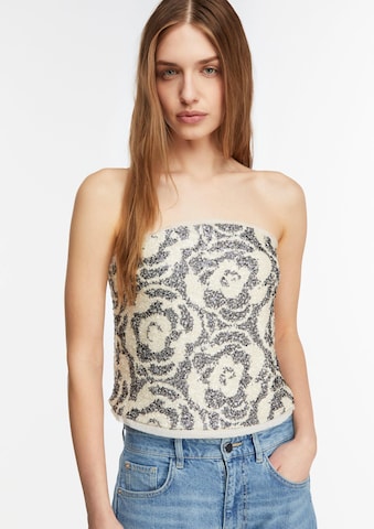 Chemisier COMMA en beige : devant