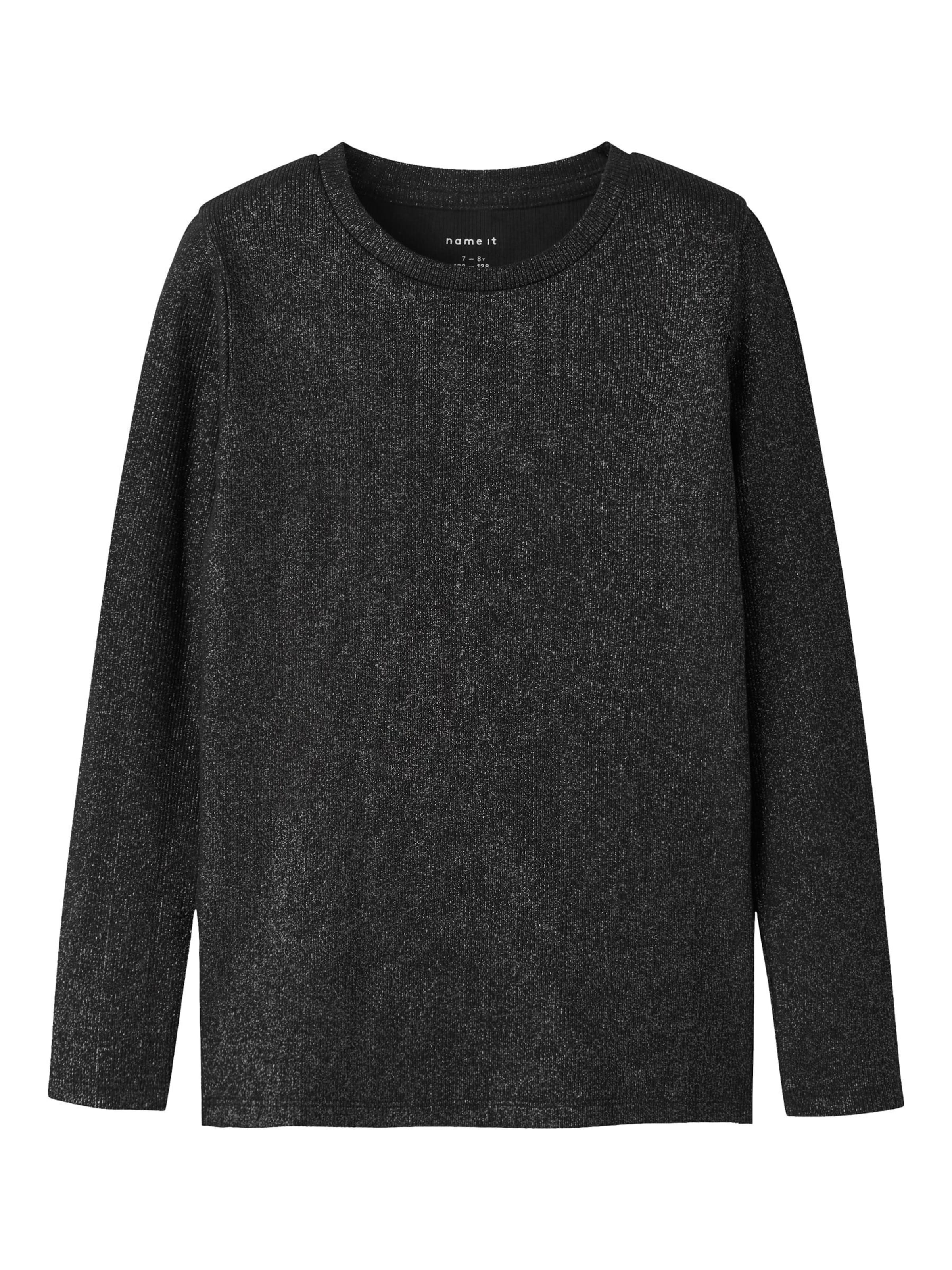 NAME IT - Camiseta en negro: frente