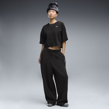 PUMA Wide leg Trousers 'Essentials' in Black