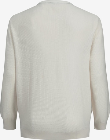 Pullover 'Aaron' di Jack & Jones Plus in bianco