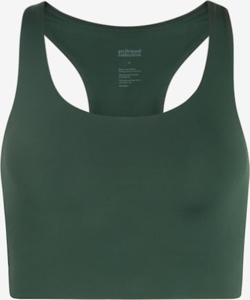 Girlfriend Collective Bustier Sportmelltartók 'Paloma' - zöld: elől