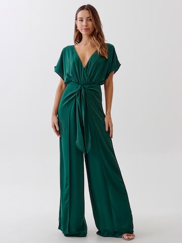 Tussah Jumpsuit 'RAVEN' in Green: front
