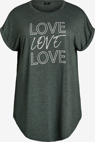 žalia Zizzi Marškinėliai 'Malis': priekis