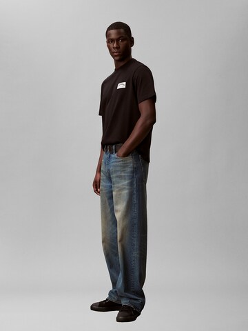 T-Shirt 'Varsity Badge' Calvin Klein Jeans en noir