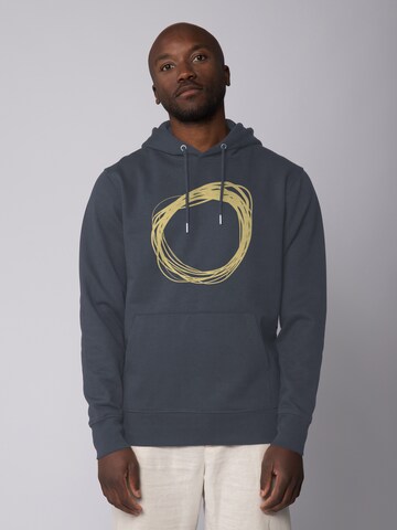 Watapparel Sweatshirt ' Kreis ' in Grijs: voorkant