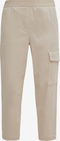 COMMA Regular Cargo Pants in Beige: front