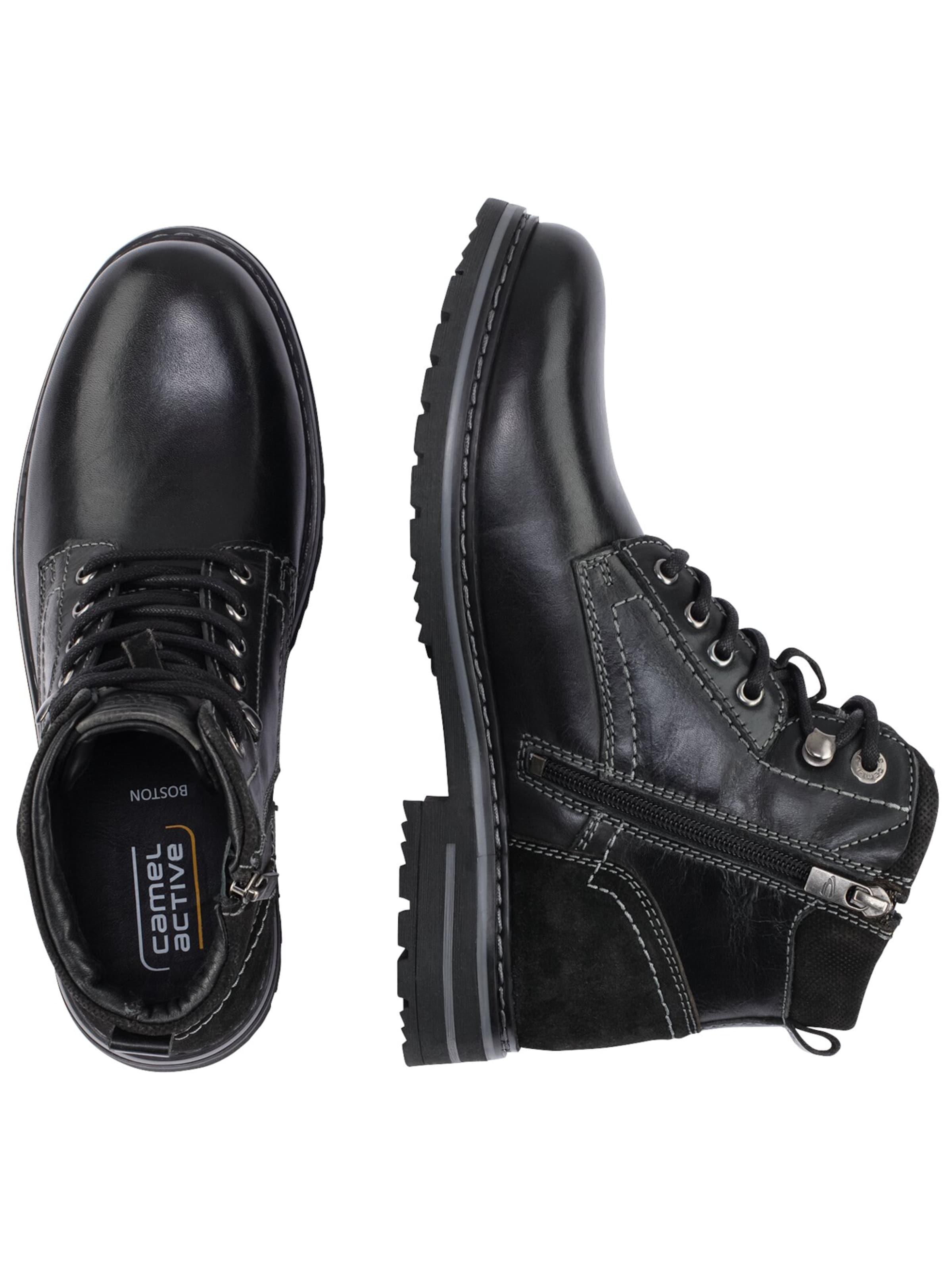 CAMEL ACTIVE - Botas com atacadores 'Boston' em preto