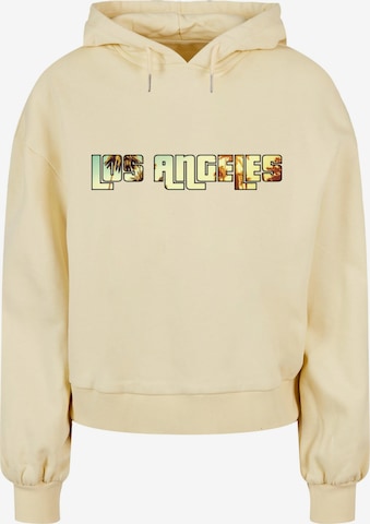 Merchcode Sweatshirt 'Grand Los Angeles' in Geel: voorkant