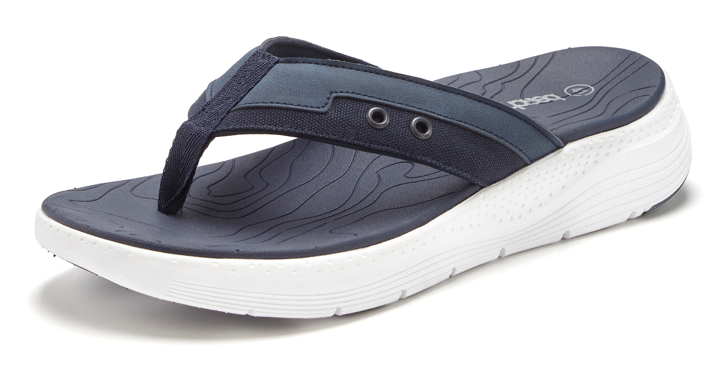 BEACH TIME T-Bar Sandals in Blue: front