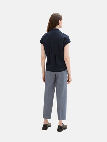 TOM TAILOR Loosefit Pantalon 'Lea' in Blauw