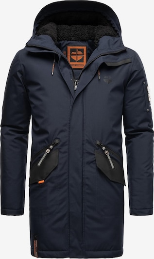 STONE HARBOUR Jacke 'Ragaan' in navy / neonorange / schwarz, Produktansicht