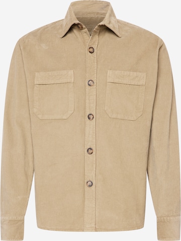 Coupe regular Chemise forét en beige : devant